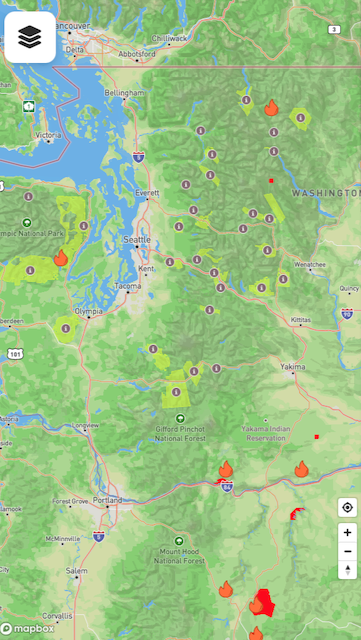 Areas of interest with detailed habitat data for foraging